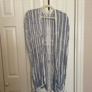 Open front ruana kimono